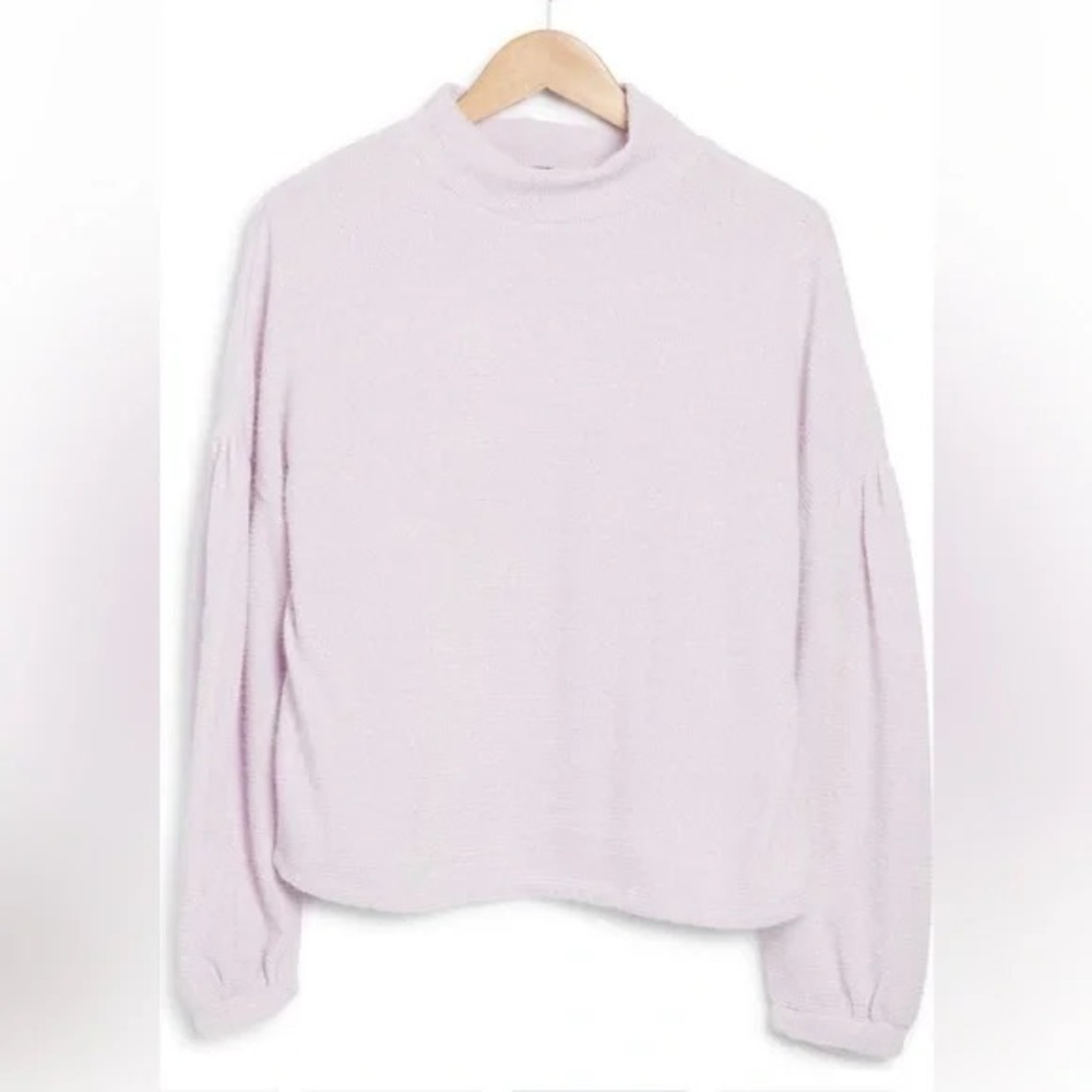 SANCTUARY || Knit Balloon Sleeve Popover Sweater in Wisteria - SZ Small ✨NWT✨
